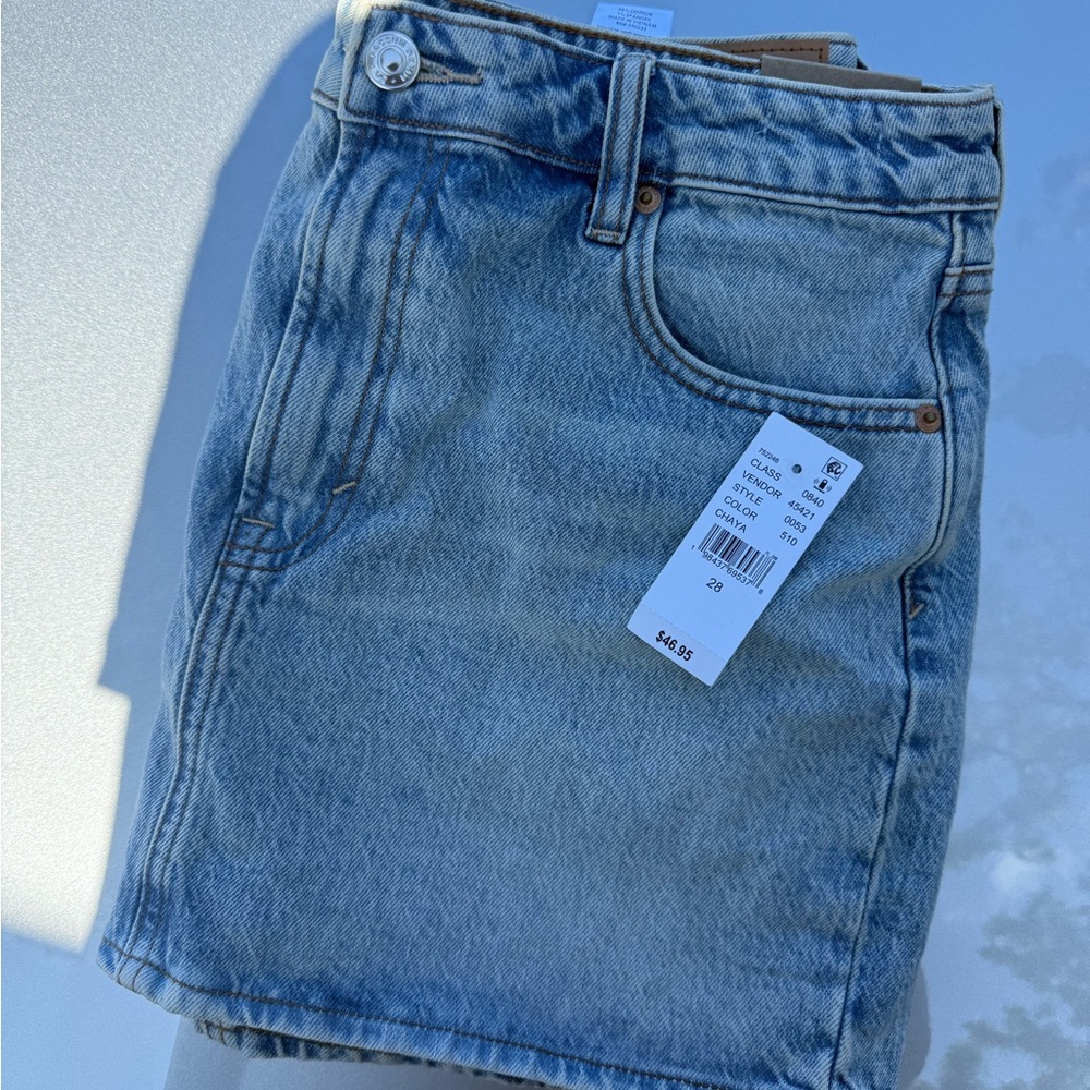 PacSun Blue Denim Mini Skirt